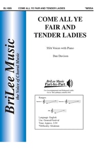 Come All Ye Fair and Tender Ladies SSA choral sheet music cover Thumbnail